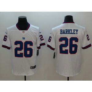 Nike Giants 26 Saquon Barkley White Color Rush Limited Men Jersey