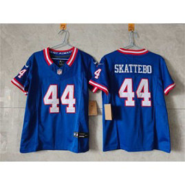 Nike Giants 44 Cam Skattebo Royal F.U.S.E. Vapor Limited Youth Jersey