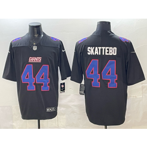 Nike Giants 44 Skattebo Black Blue Vapor Limited Men Jersey