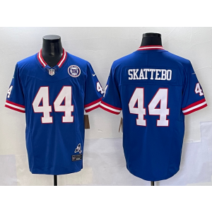 Nike Giants 44 Skattebo Blue F.U.S.E. Vapor Limited Men Jersey
