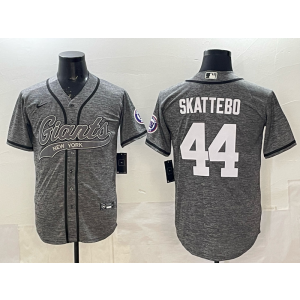 Nike Giants 44 Skattebo Grey Baseball Vapor Limited Men Jersey