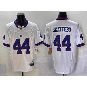 Nike Giants 44 Skattebo White Throwback F.U.S.E. Vapor Limited Men Jersey