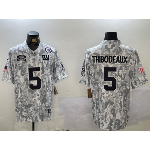 Nike Giants 5 Kayvon Thibodeaux Arctic Camo 2024 F.U.S.E. Salute to Service Limited Men Jersey