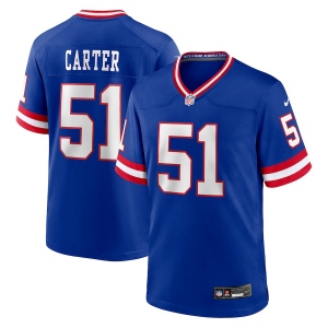 Nike Giants 51 Abdul Carter Blue Alternate 2025 Draft Vapor Limited Men Jersey