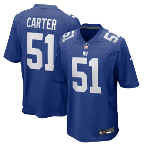 Nike Giants 51 Abdul Carter Royal 2025 Draft Vapor Limited Men Jersey