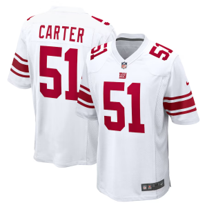 Nike Giants 51 Abdul Carter White 2025 Draft Vapor Limited Men Jersey