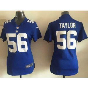 Nike Giants 56 Lawrence Taylor Royal Blue Team Color Women's Stitched NFL  Jersey