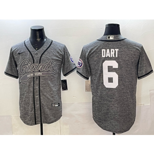 Nike Giants 6 Dart Grey Baseball Vapor Limited Men Jersey