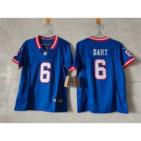 Nike Giants 6 Jaxson Dart Royal F.U.S.E. Vapor Limited Youth Jersey