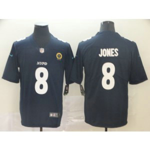 Nike Giants 8 Daniel Jones Navy 2019 City Edition Limited Men Jersey
