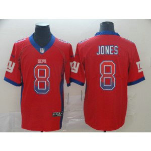 Nike Giants 8 Daniel Jones Red Drift Fashion Limited Men Jersey