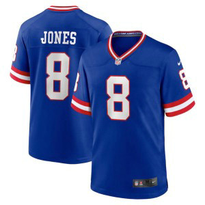 Nike Giants 8 Daniel Jones Royal Limited Men Jersey
