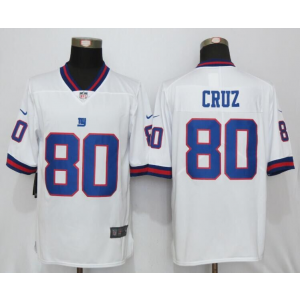 Nike Giants 80 Victor Cruz White Color Rush Limited Jersey