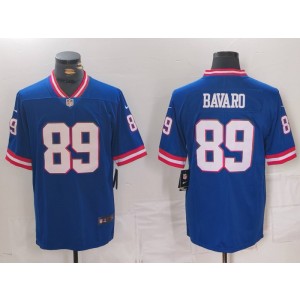 Nike Giants 89 Mark Bavaro Blue Vapor Untouchable Limited Men Jersey