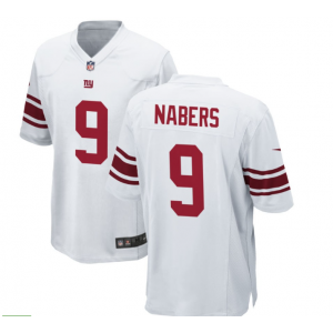 Nike Giants 9 Nabers White Vapor Untouchable Limited Men Jersey