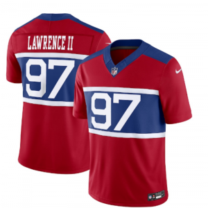 Nike Giants 97 Dexter Lawrence Red 2024 F.U.S.E. Vapor Limited Men Jersey