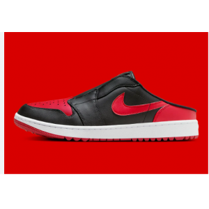 Nike Golf Air Jordan Mule Unisex Golf Red Black Shoes