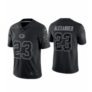 Nike Green Bay Packers 23 Jaire Alexander Black Reflective Vapor Limited Men Jersey