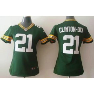 Nike Green Bay Packers No.21 Ha Ha Clinton-Dix Green Women's Football Jersey