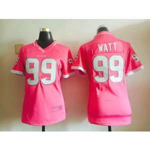 Nike Houston Texans 99 J.J. Watt Pink Women Jersey
