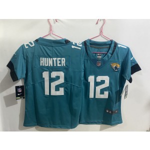 Nike Jaguars 12 Travis Hunter Teal Vapor Limited Youth Jersey