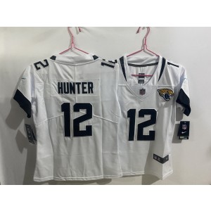 Nike Jaguars 12 Travis Hunter White Vapor Limited Youth Jersey