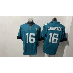 Nike Jaguars 16 Trevor Lawrence Teal F.U.S.E. Vapor Limited Men Jersey