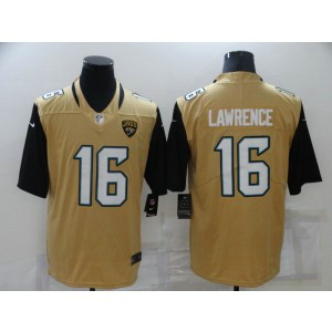 Nike Jaguars 16 Trevor Lawrence Yellow Color Rush Limited Men Jersey
