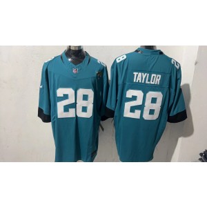 Nike Jaguars 28 Taylor Teal F.U.S.E. Vapor Limited Men Jersey