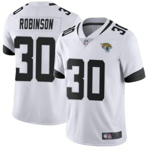 Nike Jaguars 30 James Robinson White Vapor Untouchable Limited Men Jersey