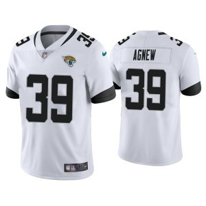 Nike Jaguars 39 Jamal Agnew 2021 White Vapor Untouchable Limited Men Jersey