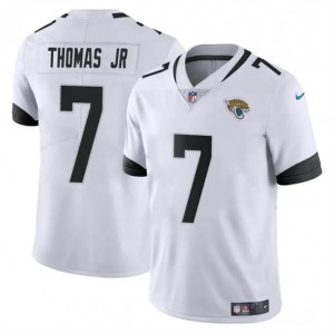 Nike Jaguars 7 Brian Thomas JR White Vapor Limited Men Jersey