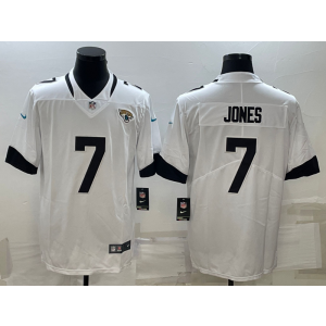 Nike Jaguars 7 Jones White Vapor Untouchable Limited Men Jersey