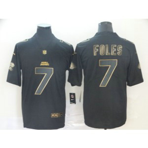 Nike Jaguars 7 Nick Foles Black Gold Vapor Untouchable Limited Men Jersey