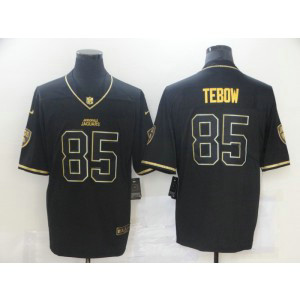 Nike Jaguars 85 Tebow Black Gold Vapor Untouchable Limited Men Jersey