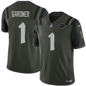 Nike Jets 1 Ahmad Gardner Black 2025 Rivalries F.U.S.E. Vapor Limited Men Jersey