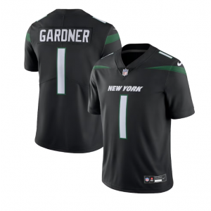 Nike Jets 1 Ahmad Sauce Gardner Black Vapor Untouchable Limited Men Jersey