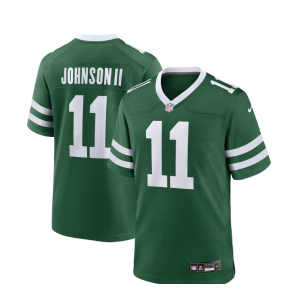 Nike Jets 11 Johnson II Green 2024 F.U.S.E. Vapor Limited Men Jersey