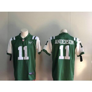 Nike Jets 11 Robby Anderson Green Vapor Untouchable Limited Men Jersey