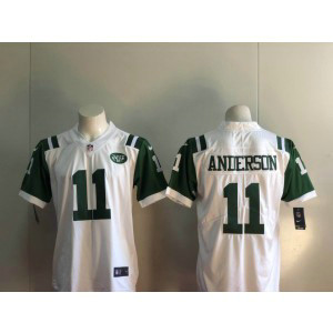 Nike Jets 11 Robby Anderson White Vapor Untouchable Limited Men Jersey