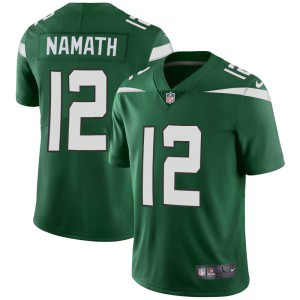 Nike Jets 12 Joe Namath Green New 2019 Vapor Untouchable Limited Youth Jersey