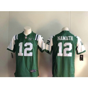 Nike Jets 12 Joe Namath Green Vapor Untouchable Limited Men Jersey