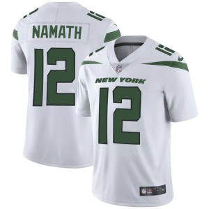Nike Jets 12 Joe Namath White New 2019 Vapor Untouchable Limited Youth Jersey