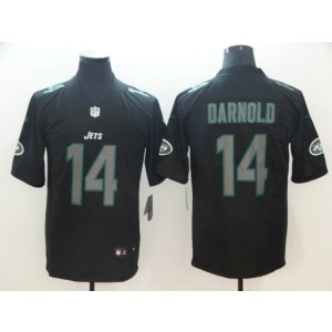 Nike Jets 14 Sam Darnold Black Vapor Impact Limited Men Jersey