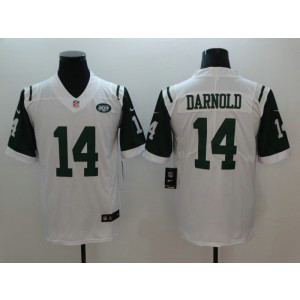 Nike Jets 14 Sam Darnold White Vapor Untouchable Limited Men Jersey
