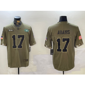 Nike Jets 17 Davante Adams Camo Olive Vapor Limited Men Jersey
