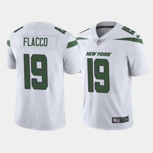 Nike Jets 19 Joe Flacco White Vapor Untouchable Limited Men Jersey