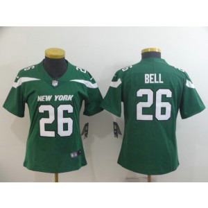 Nike Jets 26 Le'Veon Bell Green New 2019 Vapor Untouchable Limited Women Jersey