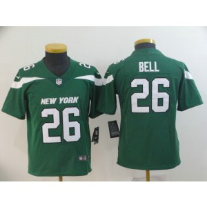 Nike Jets 26 Le'Veon Bell Green New 2019 Vapor Untouchable Limited Youth Jersey