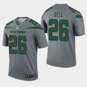 Nike Jets 26 Le'Veon Bell Grey Inverted Legend Men Jersey